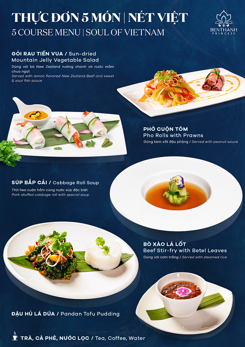 Thực đơn Nét Việt 5 món