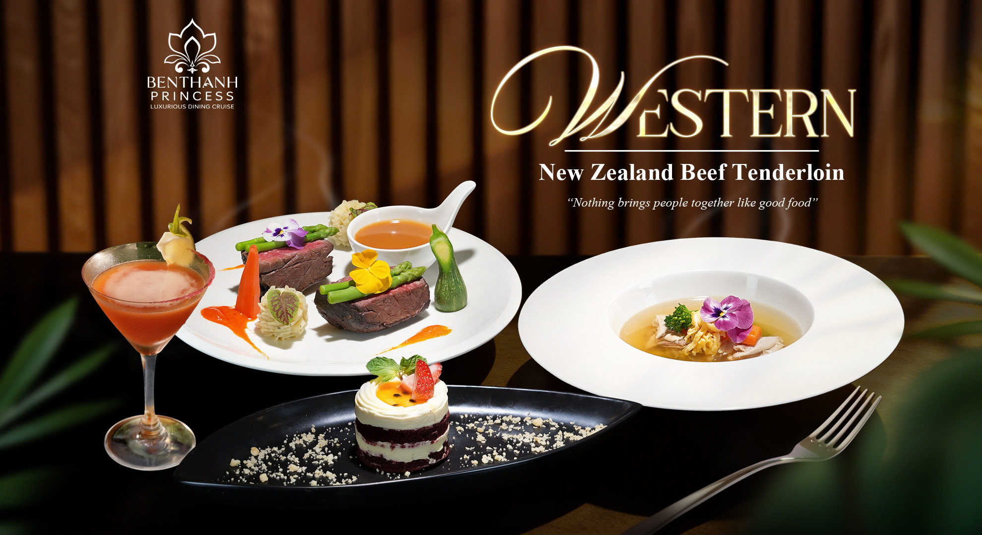 Western Set Menu - Ẩm Thực Chuẩn Âu Trên Du Thuyền Sông Sài Gòn