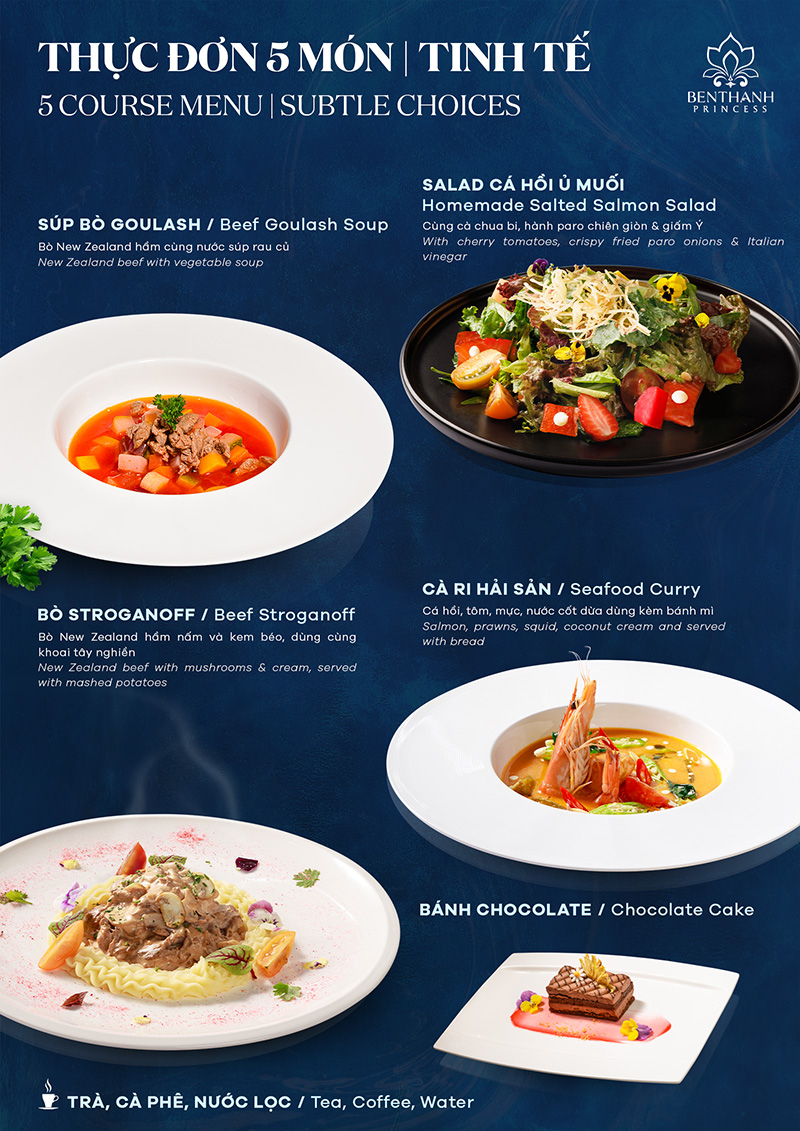 Thực đơn Tinh Tế 5 món