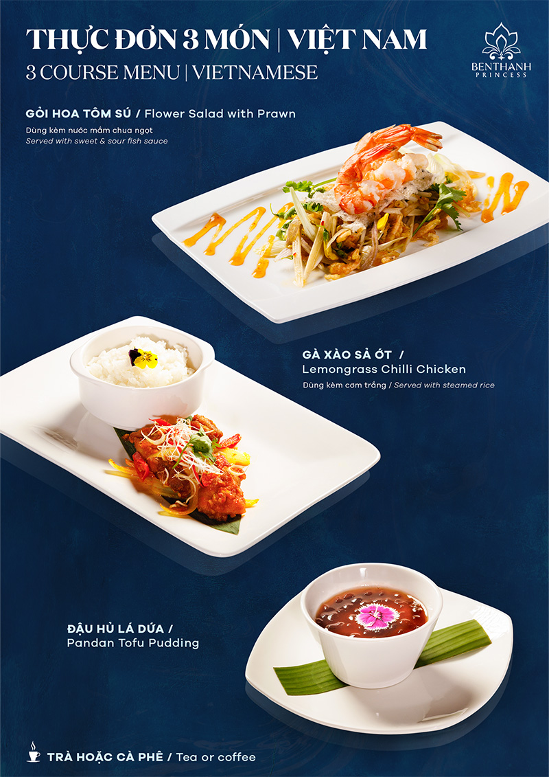 Vietnamese 3 course set menu