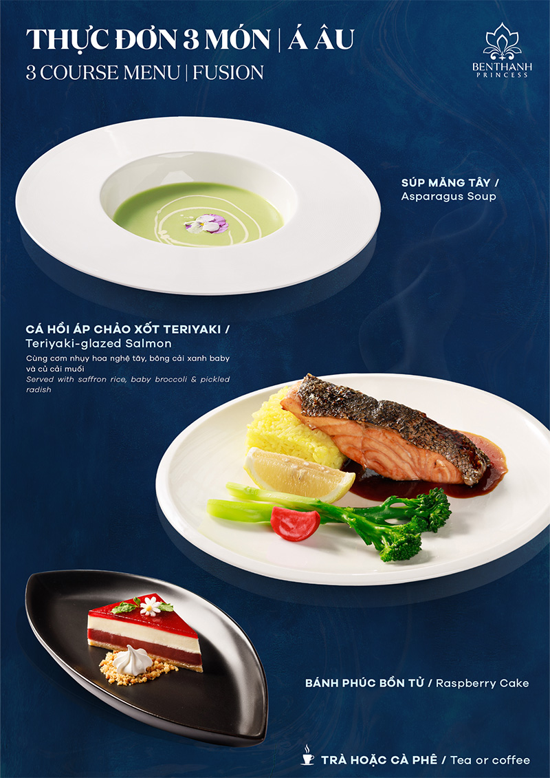 Fusion 3 course set menu