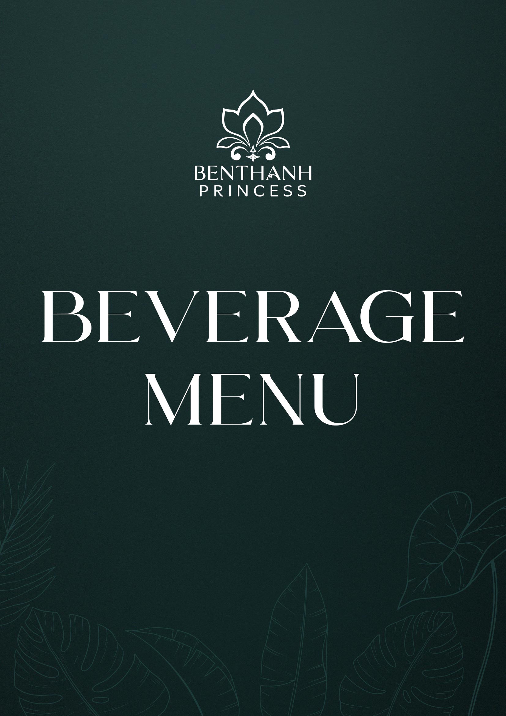 Beverage menu